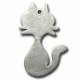 Zamak Pendant Cat 28x44mm