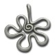 Zamak Pendant Flower 42mm