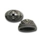Zamak End Cap Oval 18mm
