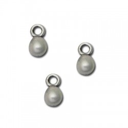 Bréloque Goutte en Métal/Zamac, 4mm