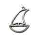Colgante de Metal Zamak Barco 35x45mm