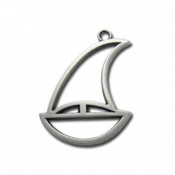 Colgante de Metal Zamak Barco 35x45mm