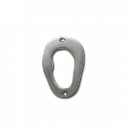 Intercalaire Ovale Irrégulier en Métal/Zamac, 22x34mm