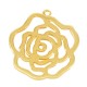 Pendentif Fleur en Métal/Zamac, 34x30mm