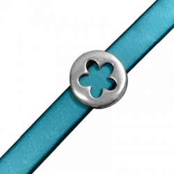 Zamak Slider Round Flower 18mm Ø10.2x2.2mm