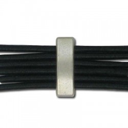 Passant Réctangulaire 18x6mm en Métal/Zamac, Ø 2.2x12.5mm
