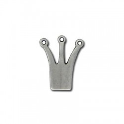 Colgante de Metal Zamak Corona 12x15mm
