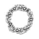Colgante de Metal Zamak Guirnalda Anilla con Flores 30mm