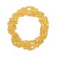 Colgante de Metal Zamak Guirnalda Anilla con Flores 30mm