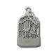 Colgante de Metal Zamak Pájaro en Jaula 25x15mm