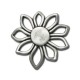 Colgante de Metal Zamak Flor 56mm