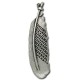 Zamak Pendant Feather 18x70mm