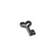 Zamak Charm Key with Heart 9.5x13.7mm