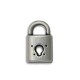Colgante de Metal Zamak Candado 9.6x15.7mm