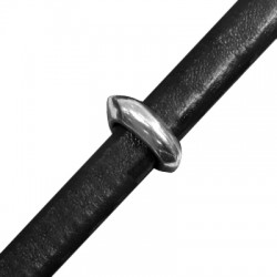 Zamak Slider Oval for Regaliz Leather 15.7x18mm Ø7x10mm