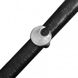 Μεταλλική Ζάμακ Χάντρα Μισοφέγγαρο 13mm Ø7x10mm (Regaliz)