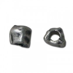 Cube Irrégulier en Métal/Zamac, 7x6mm