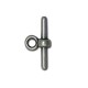 Intercalaire pour Cordon PVC avec Anneau en Métal/Zamac, 18x2.1mm