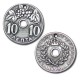 Colgante de Metal Zamak Moneda Dracma Griega 10 Leptá 20mm