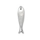 Pendentif Poisson en Zamak 13 x 55 mm