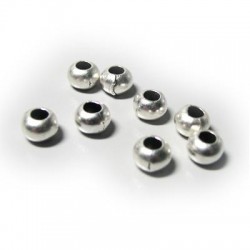 Μεταλλική Ζάμακ Χυτή Χάντρα Στρογγυλή 7x5.2mm Ø3.3mm