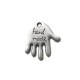 Colgante de Metal Zamak Hecho a Mano "Hand Made" 17x20mm