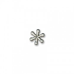 Μεταλλική Ζάμακ Χυτή Χάντρα Ροδέλα 11mm Ø1.2mm