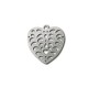 Pendentif Cœur en Métal/Zamac, 33mm