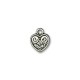 Colgante de Metal Zamak Corazón 11.5mm