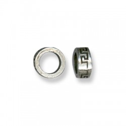 Μεταλλική Ζάμακ Χυτή Χάντρα Ροδέλα 7.6x3.7mm Ø5.3mm