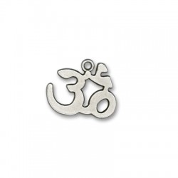 Breloque Symbol Om (Aum) en Métal/Zamac, 17x21mm