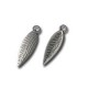 Zamak Charm Feather 17x6mm
