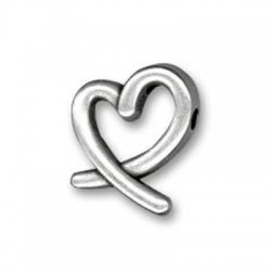 Passante in Metallo Zama Cuore 17x14mm