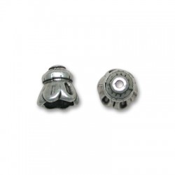 Μεταλλική Ζάμακ Χυτή Χάντρα Καπελάκι 12mm Ø2.2mm