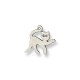 Colgante de Metal Zamak Gato 21x18mm