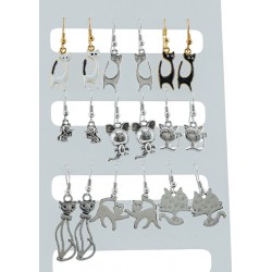 Μεταλλικό Ζάμακ Χυτό Μοτίφ Γάτα 21x18mm