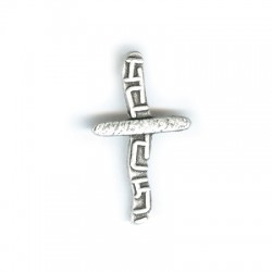 Colgante de Metal Zamak Cruz 18x32mm
