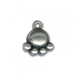 Zamak Charm Footprint 12x10mm