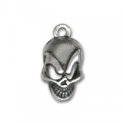 Zamak Charm Skull 10x16mm