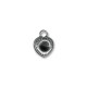 Zamak Charm Chaton SS29 Setting Heart 11mm