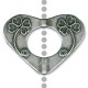 Zamak Pendant Heart 55x40mm Ø2.5mm