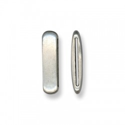 Passant Ovale en Métal/Zamac, 10x36mm (Ø 30.2x2.2mm)