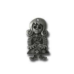 Colgante de Metal Zamak Niña 25mm