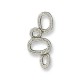 Conector de Metal Zamak Circulos Ovalados 15x36mm