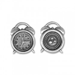 Colgante de Metal Zamak Reloj Despertador 13x17mm