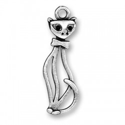 Zamak Pendant Cat 9x34mm