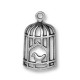 Zamak Pendant Bird Cage 13x26mm