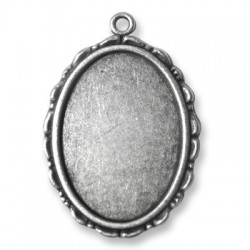 Zamak Setting Frame Oval 25x33mm int 18x26mm