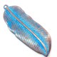 Ciondolo in Metallo Zama Piuma 20x53mm