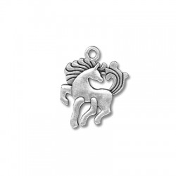 Zamak Pendant Horse 18x25mm
